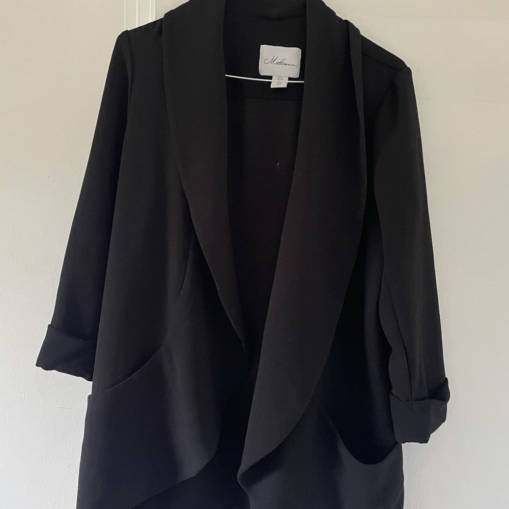 Black casual blazer